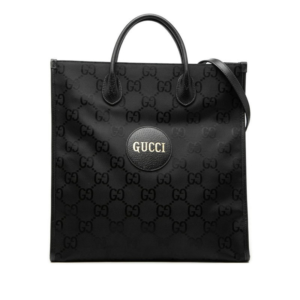 Gucci GG Off the Grid Long 2way Shoulder Bag Black Leather